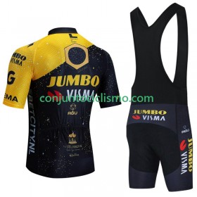 Conjunto Maillot + Culotte Corto con tirantes Jumbo Visma Tdf Velodrome 2023